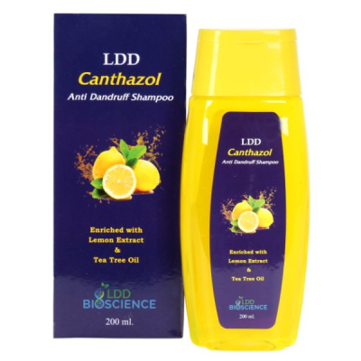 ldd bioscience Canthazol Anti Dandruff Shampoo Enriched With lemon & Tea Tree Oil - Pack of 1  (200 ml)
