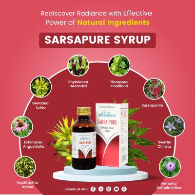 SARSA PURE BLOOD PURIFIER SYRUP Prevent health and skin issues from impure blood.